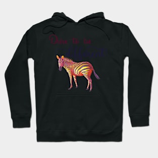 Dare to be Different - Yellow and purple Hoodie